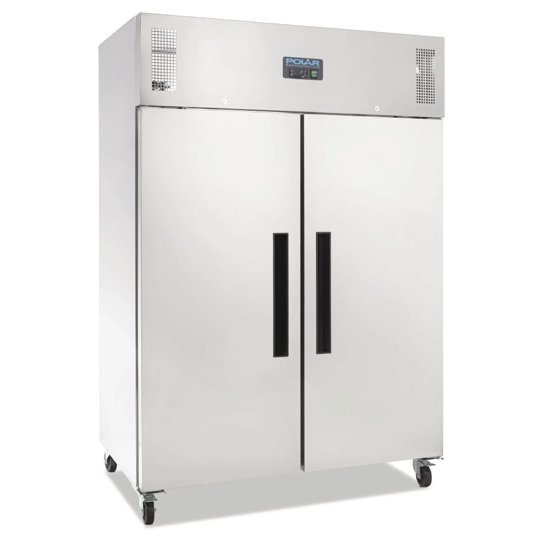 Polar Refrigeration G-Series 600W Upright Double Door Fridge 1200 Litre, Stainless Steel, -2°C to 5°C, 2000(H)x1340(W)x815(D)mm, Energy Rating C, 6 Shelves, Usable Capacity: 770 Ltr, R290 | G594