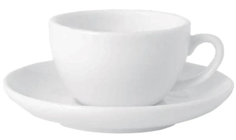 Classic White Breakfast Cup - Capacity: 300ml (10.5oz). Box quantity: 12.