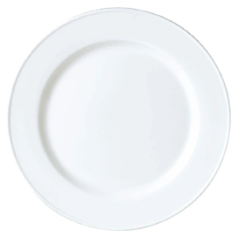 "Steelite Simplicity White Plate Slimline - 10"". Box quantity 24."