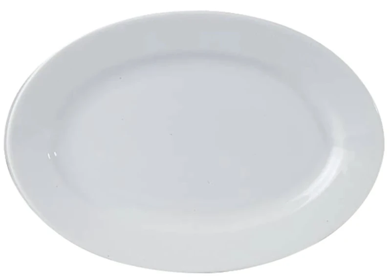 Oriental Oval Platter - Dimensions: 230mm (9""). Box quantity: 12.