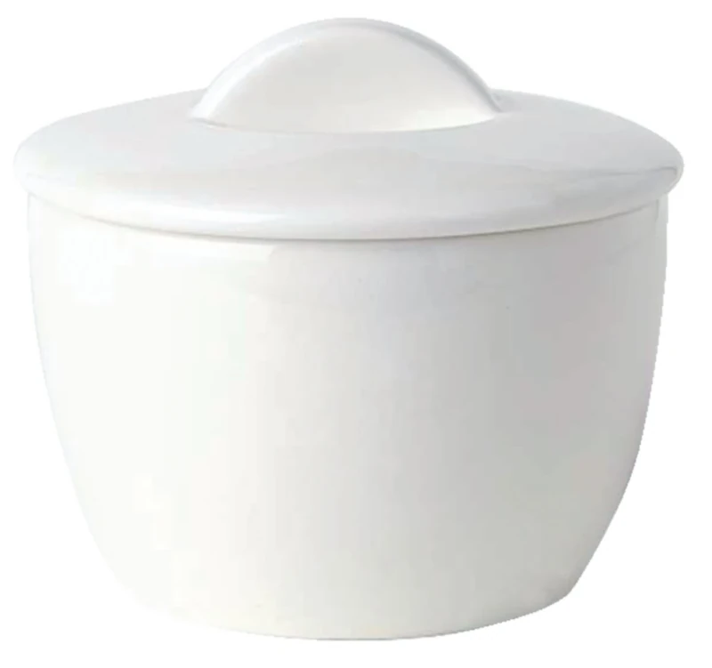 Bone Ascot Sugar Bowl with Lid - Capacity: 220ml (7.75oz). Box quantity: 12.