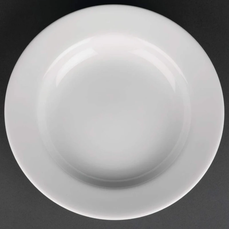 12X Royal Porcelain Classic White Soup Service Plates 235mm