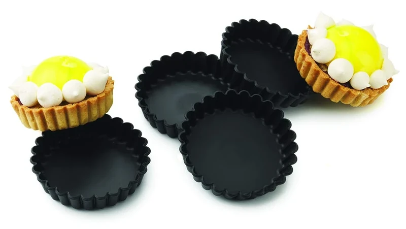 Matfer DN955 Exoglass Round Fluted Tartlet Mould (Pack of 12)