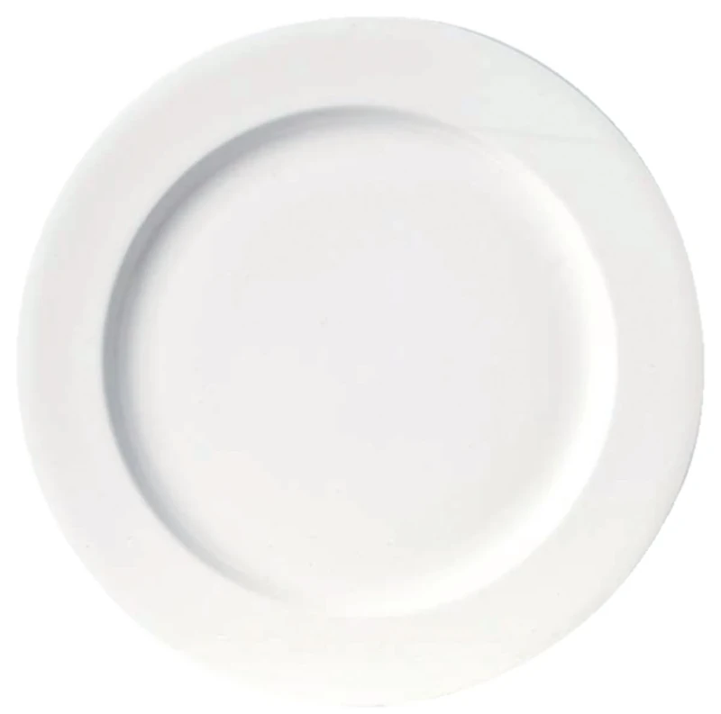 Bone Ascot Plate - Diameter: 160mm (6.25""). Box quantity: 12.