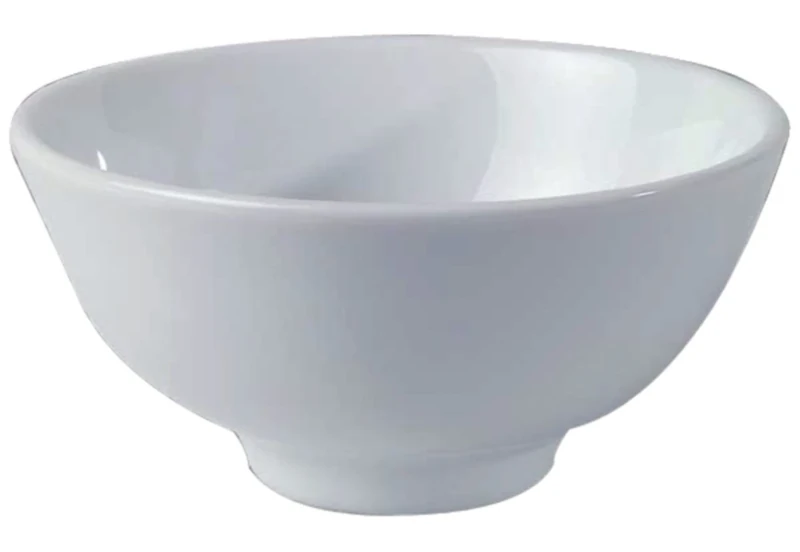 Oriental Rice Bowl - Colour: White. Diameter: 130mm. Capacity: 360ml. Box quantity: 24.