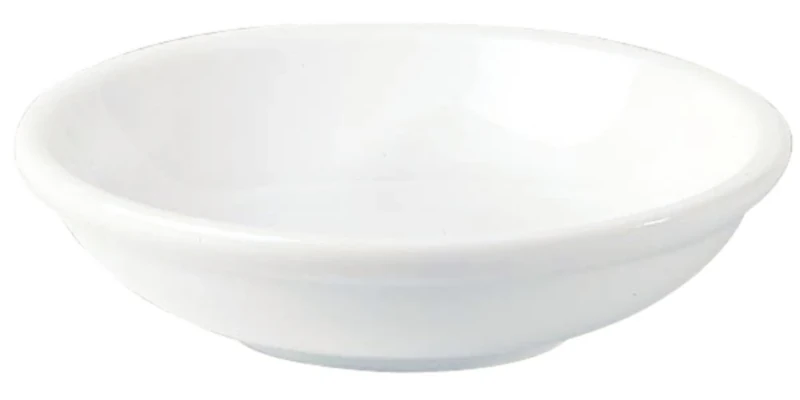 Oriental Sauce Dish - Colour: White. Dimensions: 100mm. Box quantity: 48.