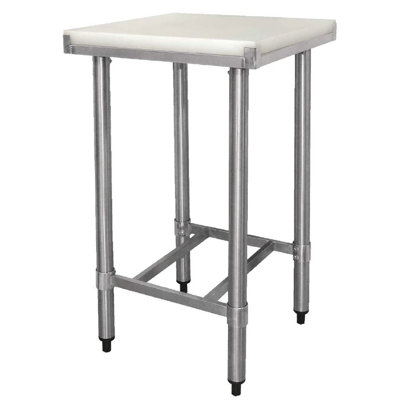 Vogue Cutting Board Table St/St - 500x500x900mm 19 3/4x19 3/4x35 1/2" - Image 1