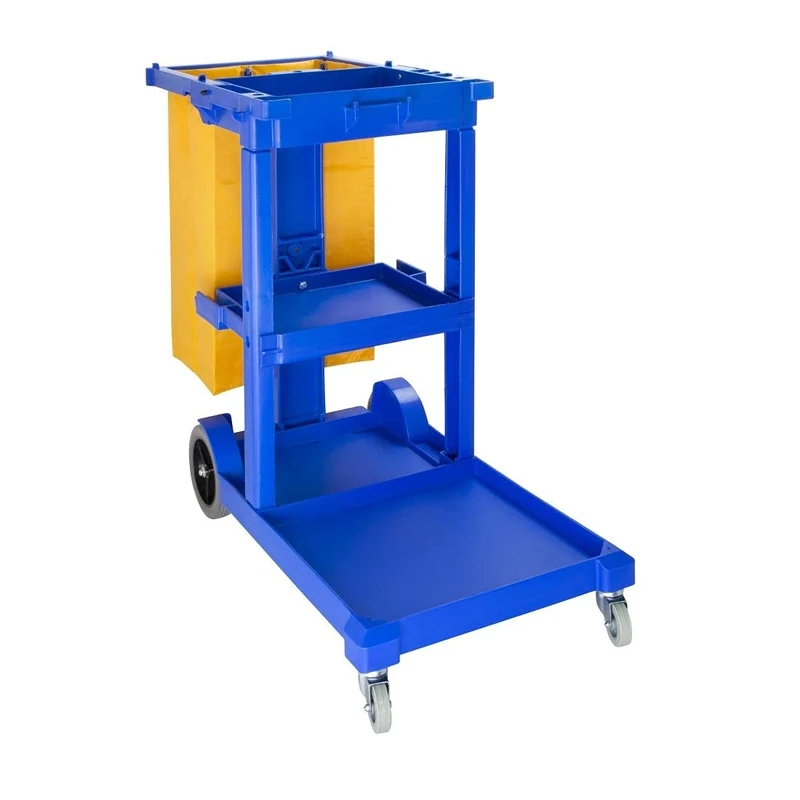 Jantex Janitorial Trolley 113X50X98mm Cleaning Storage Restaurant - Image 1