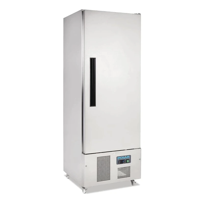 Polar Refrigeration G-Series 300W Upright Slimline Fridge 440 Litre, Stainless Steel, -2°C to 5°C, 1950(H)x685(W)x710(D)mm, Energy Rating C, 3 Shelves, Usable Capacity: 313 Ltr, R600a | G590