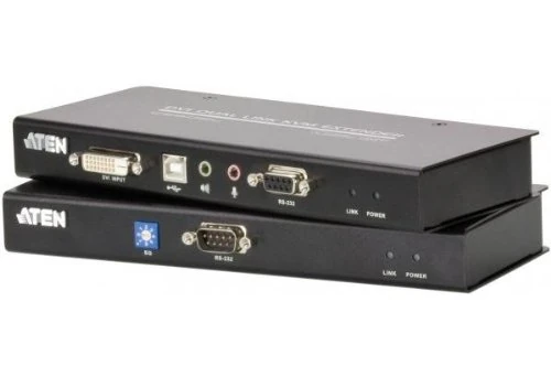 ATEN USB DVI Cat 5 KVM Extender CE600 (1024 x 768@60m) A/V transmission over one cat 5e cable