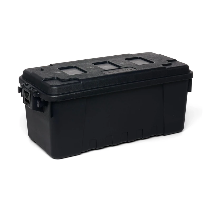PLANO Sportsman's Trunk - Medium 64ltr,Black, Military-Grade Storage Box with Lid, Heavy Duty, Large, Camping & Army Storage Trunks, Perfect for Hunting, Paintball, Airsoft or Home Storage