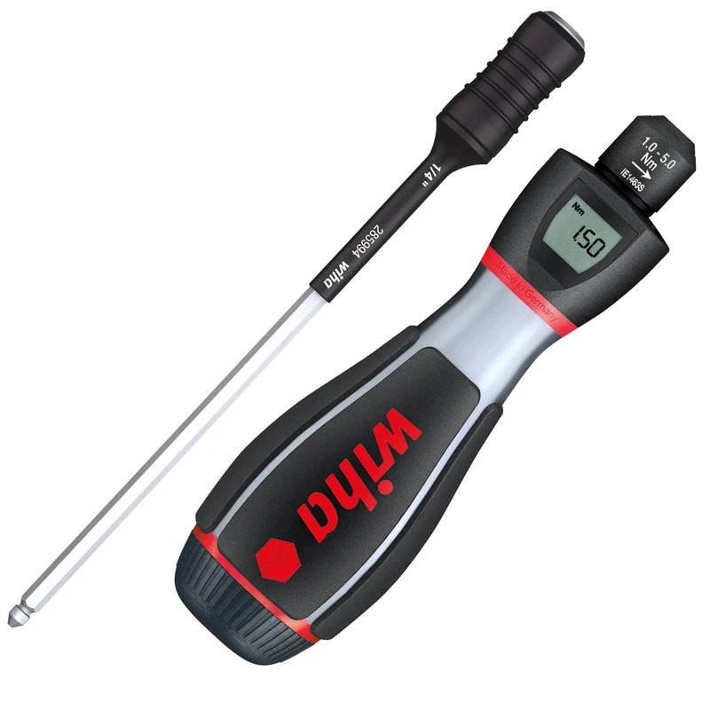 Wiha 283521600"I Torque Screwdriver, Black/Red, Size 1.0-5.0 Nm