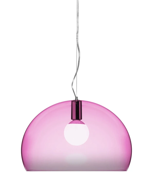 Kartell FL/Y Pink E27 Pendant Light - Designer Ferruccio Laviani