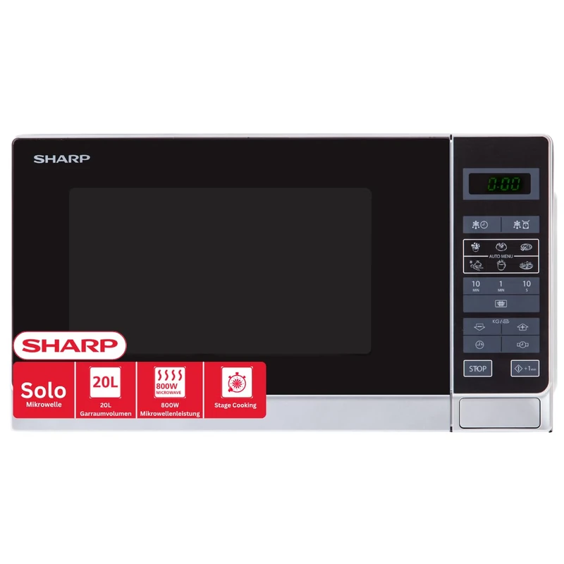 Sharp R-242(W) W - microwave oven - freestanding - white