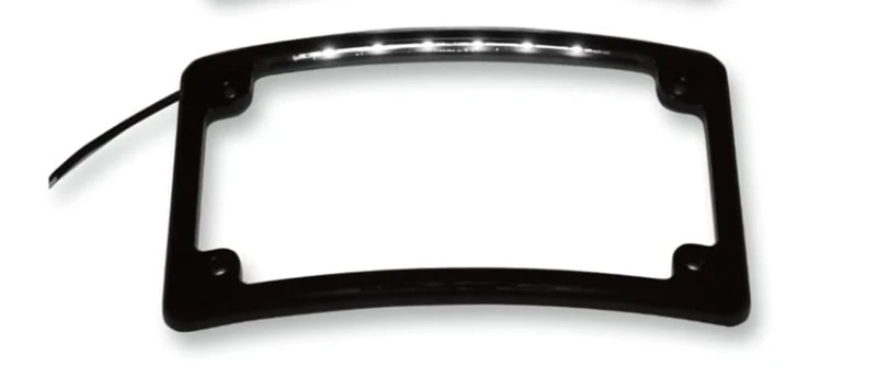 Custom Dynamics Radius LED License Plate Frame - Black LPF-RAD-B-LP