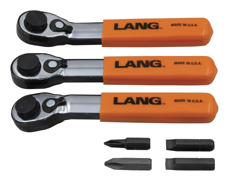 Lang Tools 5220 7-Piece Fine Tooth Bit Wrench Set, Black - Image 1
