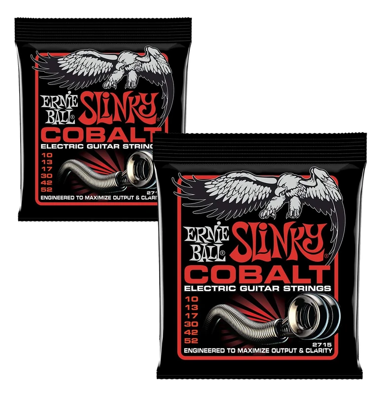 Ernie Ball Cobalt 10-52 Slinky Skinny-Heavy Bottom Strings 2 Pack