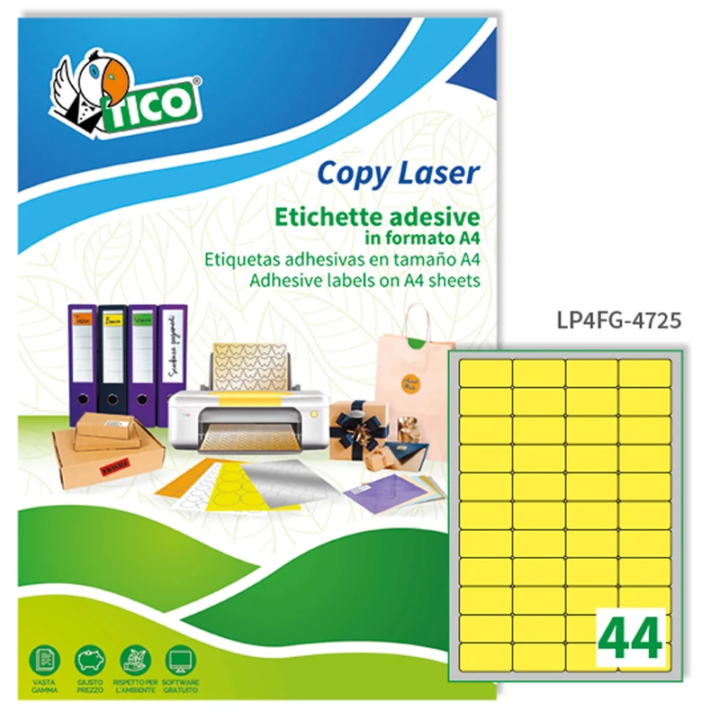 TICO lp4fg-4725 Labels Copy Laser Premium