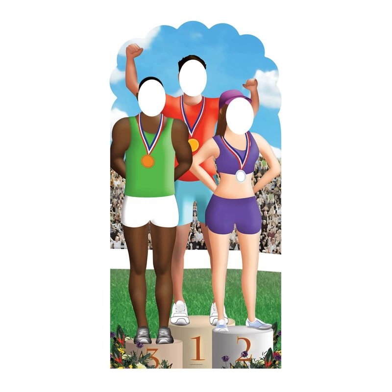 Star Cutouts Cut Out Artists Picture Althletics Sporting Medal Games Stand-in