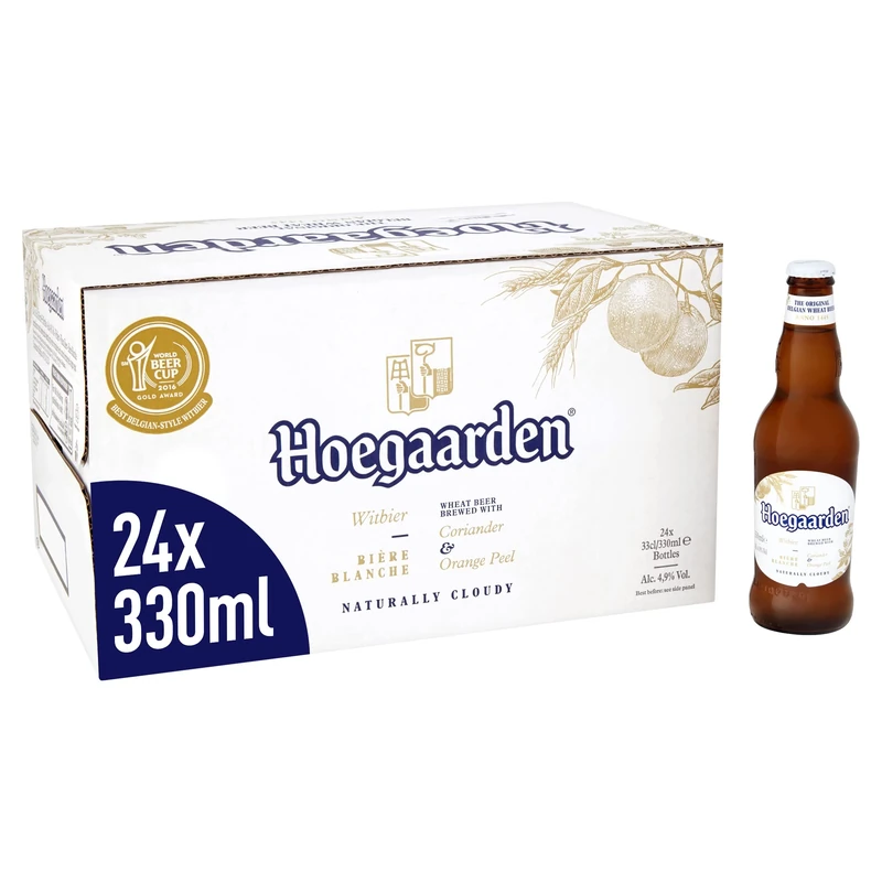 Hoegaarden Belgian Wheat Beer Bottle, 24 x 330 ml