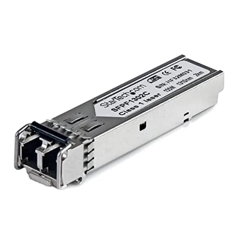 StarTech.com Cisco GLC-FE-100FX Compatible SFP Module - 100BASE-FX - 100Mbps Multimode Fiber MMF Optic Transceiver - 100 Mbps - LC 2km - 1310nm - DDM Cisco ASR920, IE2000, IE4000 (SFPF1302C)