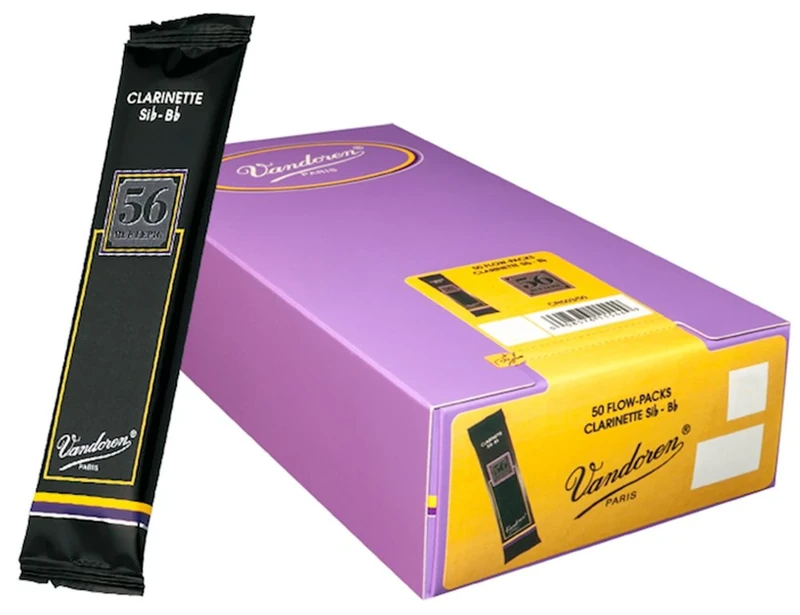 Vandoren CR5035-50 56 Rue Lepic Bb Clarinet Reeds (Strength 3.5) (Pack of 50)