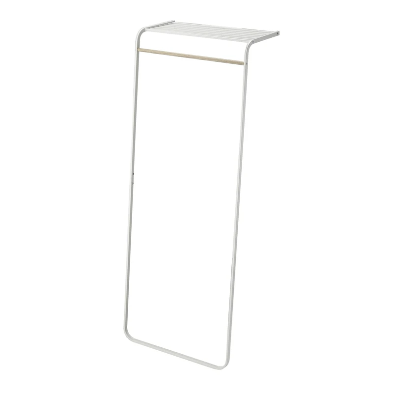 Yamazaki TOWER LEANING COAT HANGER WITH SHELF WH