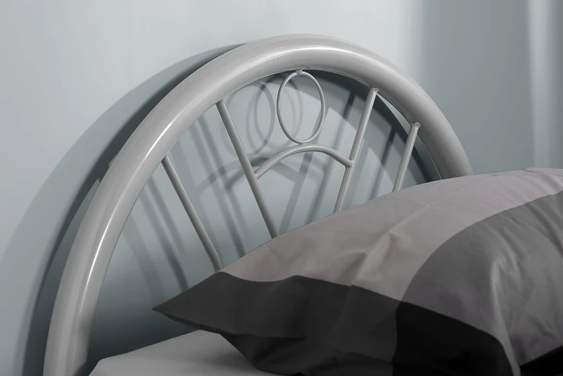 Birlea Solo Bed - Metal, Silver, Single