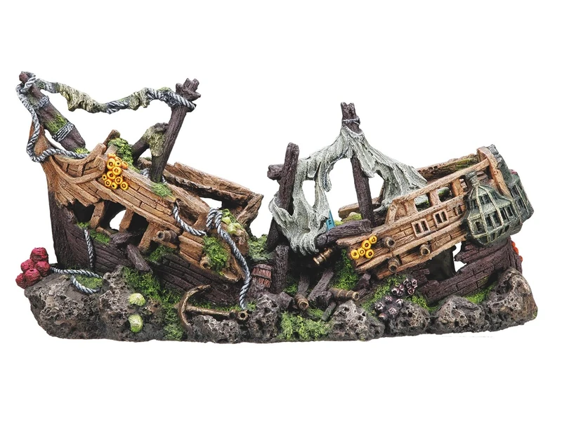 Nobby Battle Ship Aquarium Ornaments, 2X-Large 57 x 26 x 29 cm
