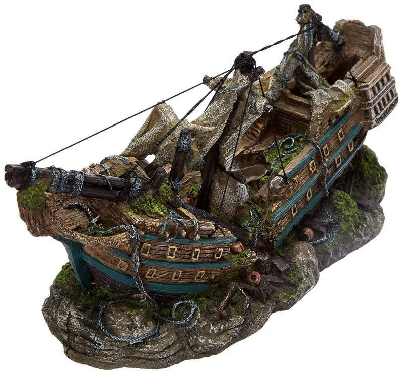 Nobby Boat Aquarium Hanging Ornament, 44.5 x 16 x 20 cm, Resin, Mother’s Day