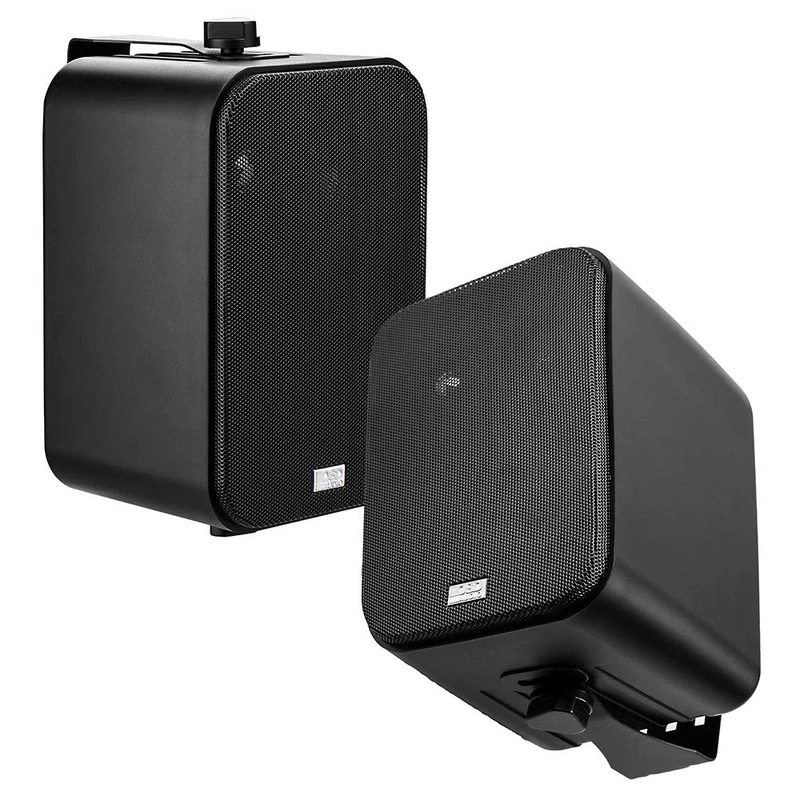 OSD 4" Outdoor Patio Speaker Pair 80W, IP54 Weather Resistant, Aluminum Grilles Black AP450