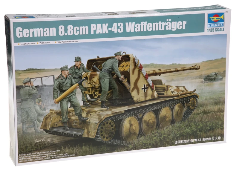 Trumpeter 1:35 - Waffentrager 8.8cm Pak 43 SPG