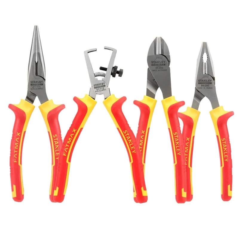 Stanley 484489 FatMax VDE Plier Set (4 Pieces)