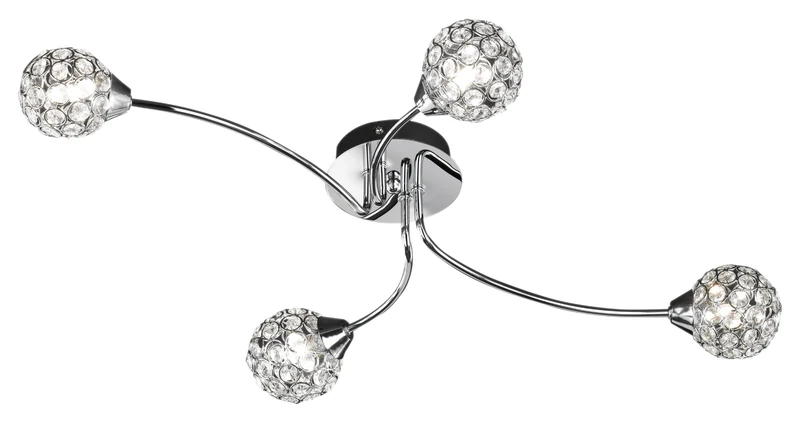 WOFI/Action Genua Ceiling Lamp with 4 Lamps