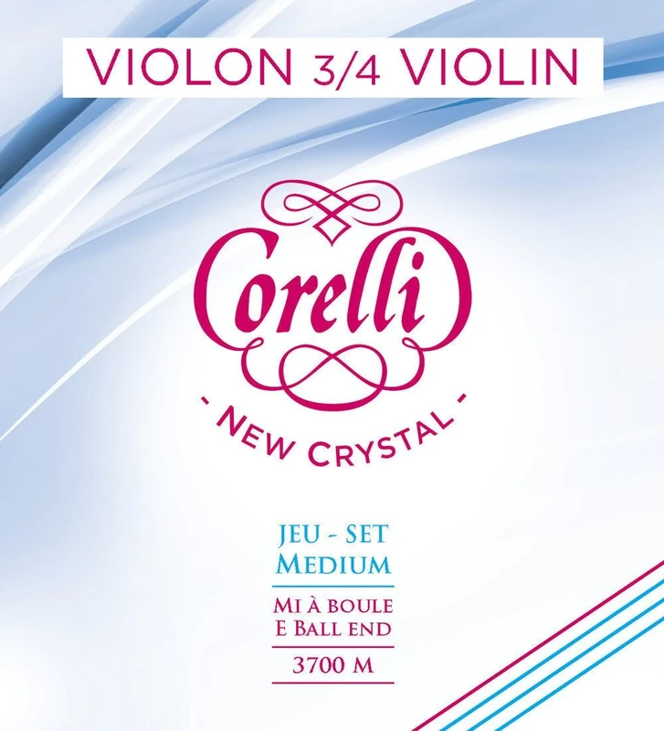Corelli Strings For Violin Crystal A Nylon/Aluminium wound; Forte