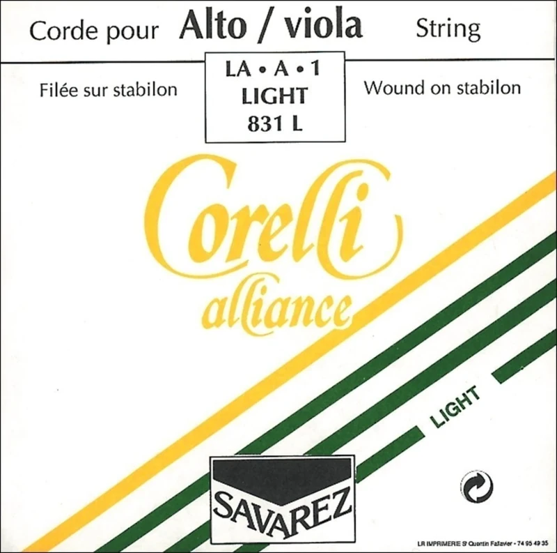 Corelli Strings For Violin Alliance E steel with loop end; Light