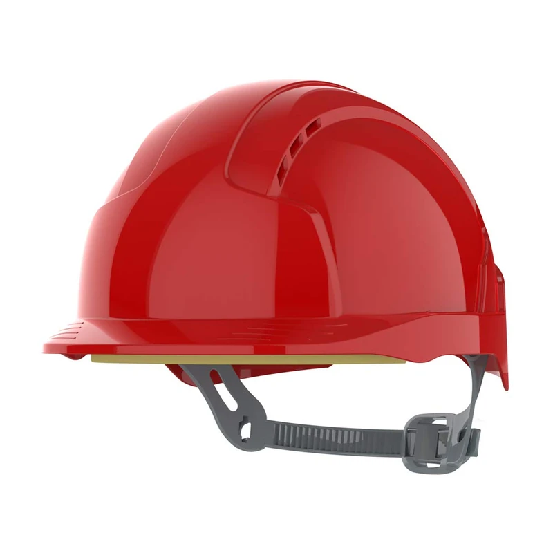 JSP - EVOLite Lightweight ABS Safety Helmet Slip Ratchet Red Vented (AJB160-000-600)