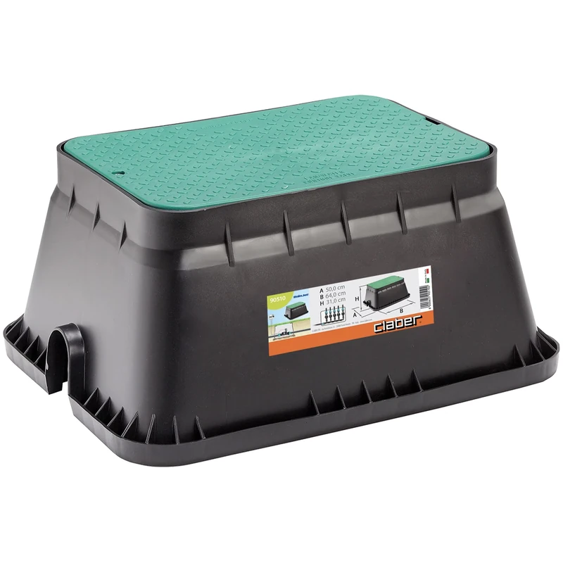 Claber Inter Pozzetto Large, Black/Orange/Grey