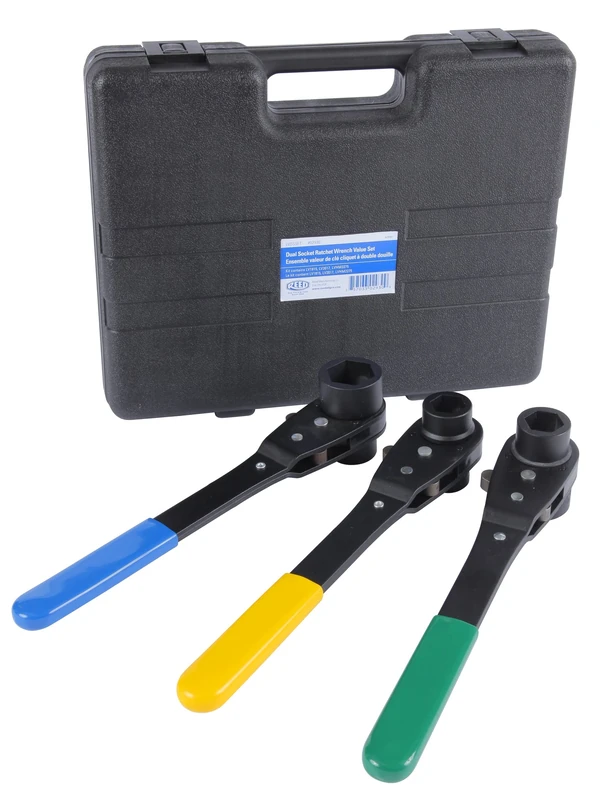 Reed Tool 02930 LVDSSET Value Line Thru-Bolt Dual Socket Ratchet Wrench Set - Image 1
