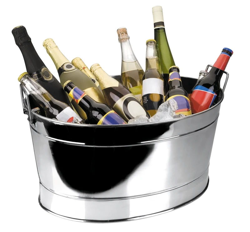 Lacor 62271 Stainless Steel Mirror Finish Oval Cooler, 43 x 30 cm, Silver