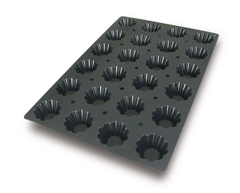 Lacor 66760 Briochette Silicone Mould, 40 x 60 x 3.5 cm, Black