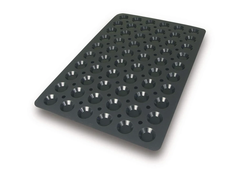 Lacor 66767 Mini-Tartelette Silicone Mould, 40 x 60 x 1 cm, Black