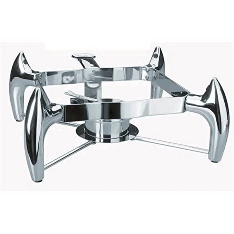 Lacor 69087 GN 2/3 Luxe Chafing-Dish Stand, 37 x 40 x 17 cm, Silver