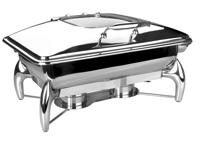 Lacor 69091 Luxe GN 1/1 Chafing Dish, 47 x 59.5 x 47 cm, Silver