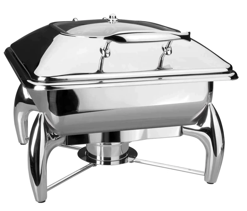 Lacor 69092 Luxe GN 2/3 Chafing Dish, 43 x 46 x 43 cm, Silver