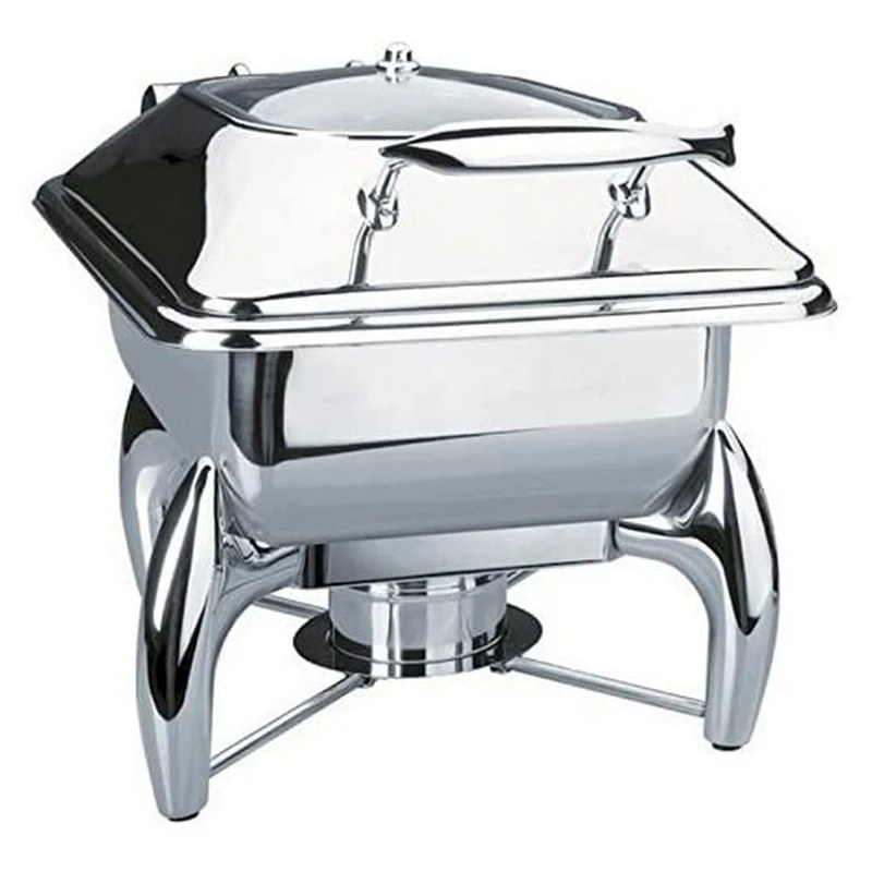 Lacor 69093 Luxe GN 1/2 Chafing Dish, 32.5 x 46 x 32.5 cm, Silver