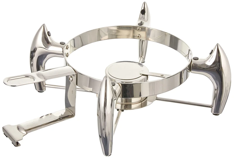 Lacor 69097 Luxe Round Chafing Dish Stand, 32 x 41 x 17 cm, Silver