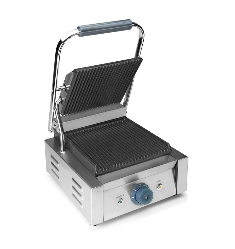 Lacor Electric Single Groove Grill 2.2 Kw, Stainless Steel, Silver, 31 x 31 x 20 cm - Image 1
