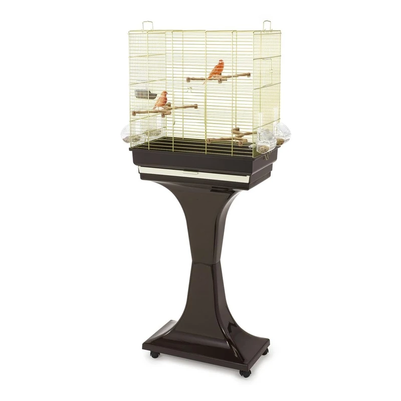 IMAC Camilla Birds Cage, 50 x 30 x 57/129 cm, Gold-Brown, Birds