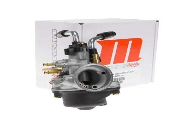 MOTOFORCE Carburettor Motoforce racing, 17.5 mm manual choke for Minarelli lying/standing (HD: 90, ND: 34, needle: A12)